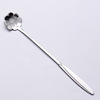 304 stainless steel flower spoon long -handed gold -colored mixing spoon high -value cherry blossom spoon souvenir gift manufacturer direct sales