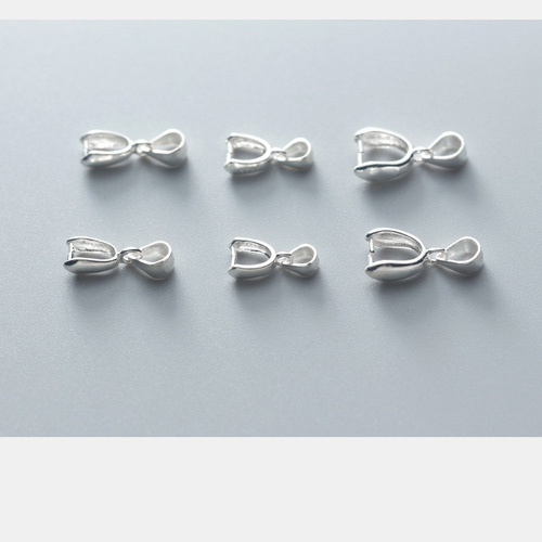 S925 silver melon seed buckle jade buckle pendant buckle jade buckle clip buckle head clip buckle DIY accessories wholesale S0146