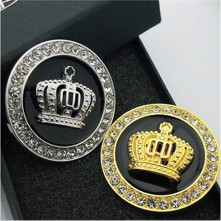 Автомобильный металлический тест Crown Terminal Label Reform Patching Drilling Sticker Patch A Mid -Pillar Round Tie Tie Drilling Sticker