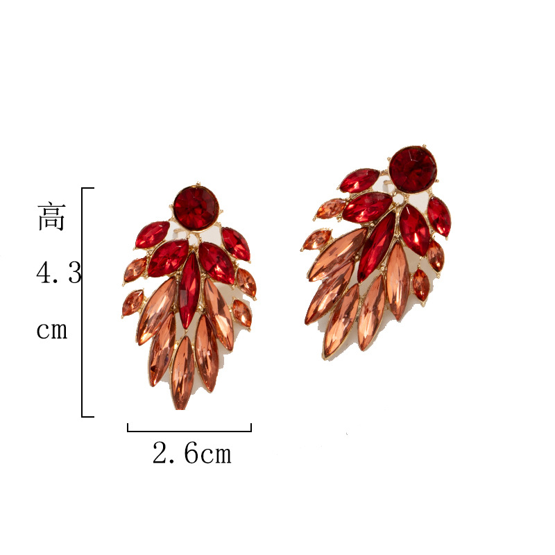 Aretes Retro De Diamantes De Colores display picture 13