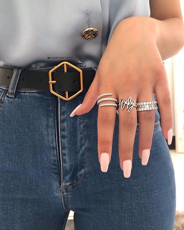Women'S Gender Plating Design Creative Geometric Three-layer Micro-encrusted Zircon Ring Wholesale