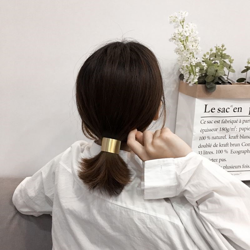 Korea Einfacher Geometrischer Haarring display picture 19