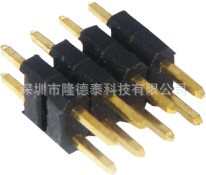 2.54mm双排,双塑180°塑高2.54mm