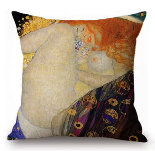 Декоративная подушка (Ван Гог) 45×45 см, съёмная наволочка с художественным принтом, абстрактный дизайн
