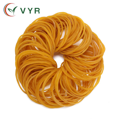 Manufacturer VYR43*1.4 industrial high elastic transparent yellow rubber band rubber ring rubber band cowhide band