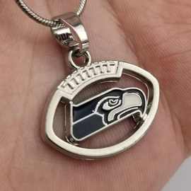 NFL欧美西雅图海鹰队流行蛇链饰品速卖通eaby货源体育比赛项链