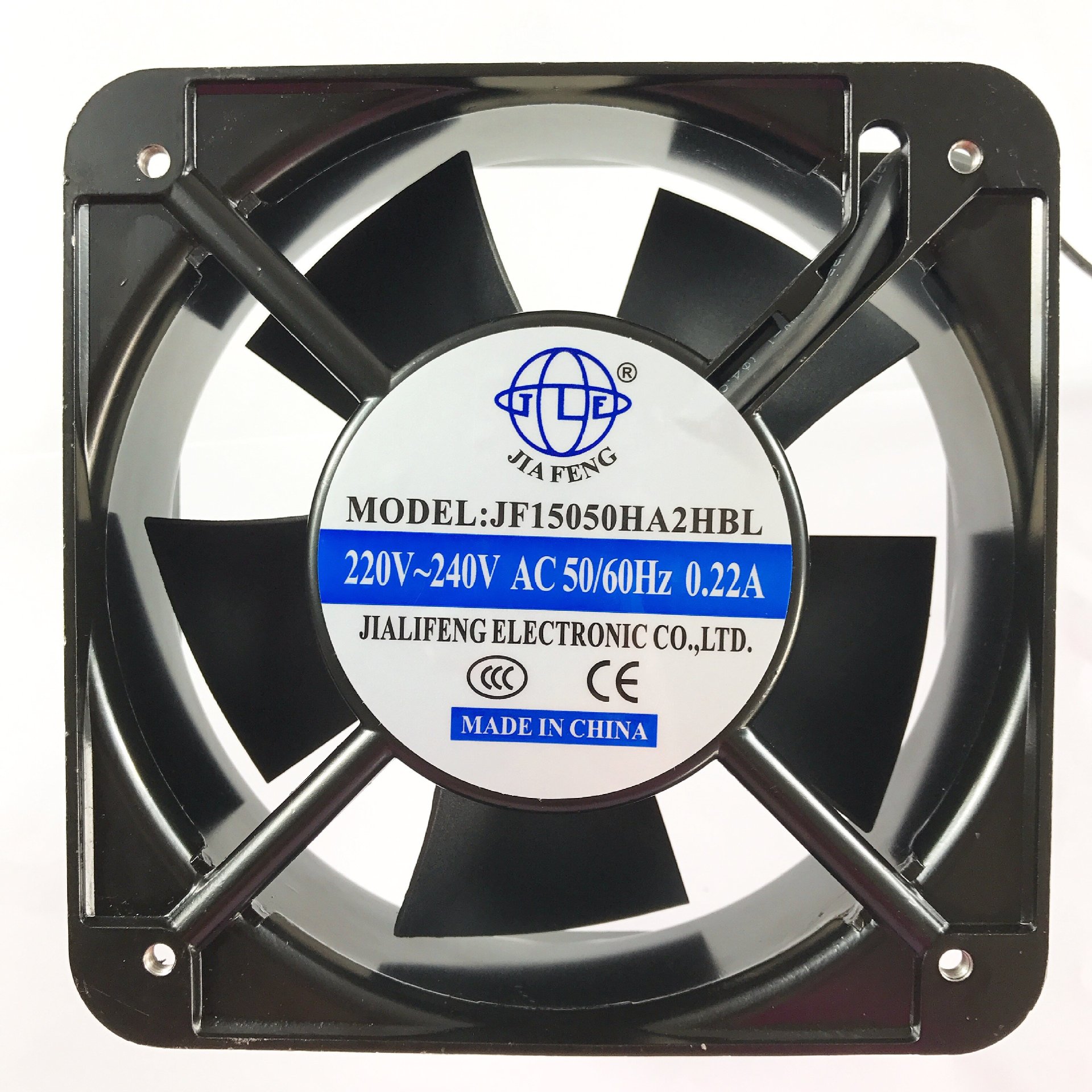 厂家直销 15050方型散热风扇 双滚珠轴承 220V 交流轴流风扇