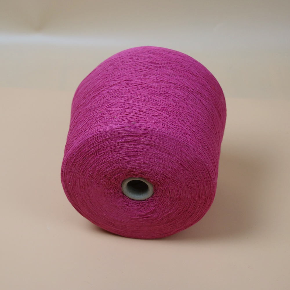 厂家玫红色棉纱 桃红色棉纱棉线 合股棉纱 多股棉线