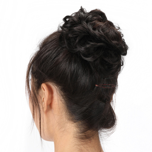 Foreign trade 25-color wig hair ring, realistic and fashionable fluffy hair ring, bridal updo wig hair accessories, hair ring