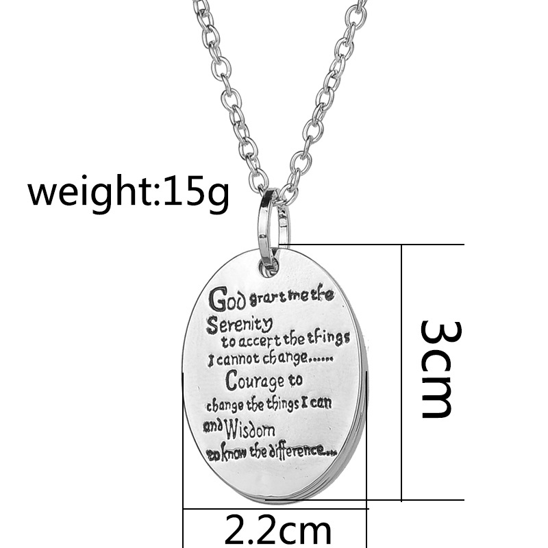 Fashion New Fashion Double Lettering English Alphabet Life Tree Pendant Necklace Wholesale Nihaojewelry display picture 1