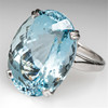 Fashionable wedding ring, blue stone inlay, jewelry, European style