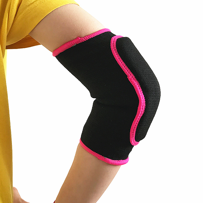 海绵护膝加厚防护跪地拜佛护膝舞蹈爬行排球训练护膝护肘粉现货