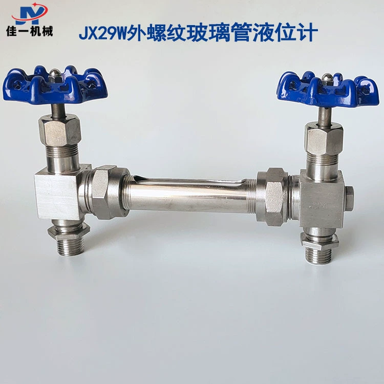 JX29W датчик уровня стеклянной трубки с внешней резьбой резьбовое соединение стеклянная трубка датчик уровня воды внешний провод стеклянная трубка датчик уровня масла