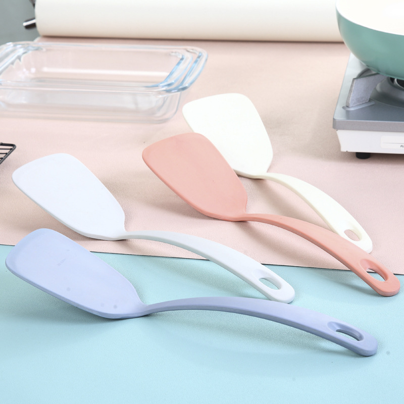 智美多35cm竹纤维平底铲不粘锅专用铲子长柄炒菜铲北欧平底锅锅铲|ms