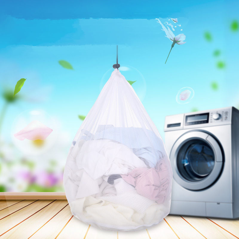 6880 Beam port Drawstring Laundry bag Washing machine Dedicated Clothing Care Wash Bag Japan thickening Super large thickness Netbag