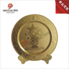 Manufacturer supplies metal universal zinc alloy prize plate relief gold commemorative disk company anniversary awards