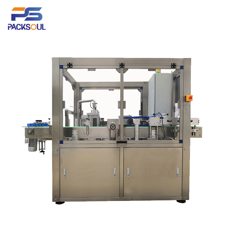 OPP热熔胶直线式贴标机 食品贴标机 自动贴标机 多个产品贴标机