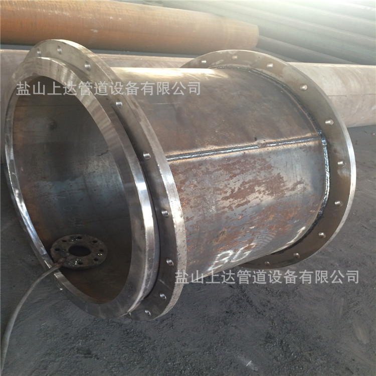 厂家直销钢制大口径双法兰短管  Q235B大型卷管法兰 钢制法兰管