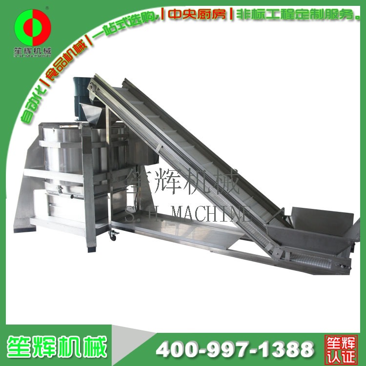 大型商用连续式脱水机脱水蔬菜前处理设备方便面快餐食品蔬菜脱水