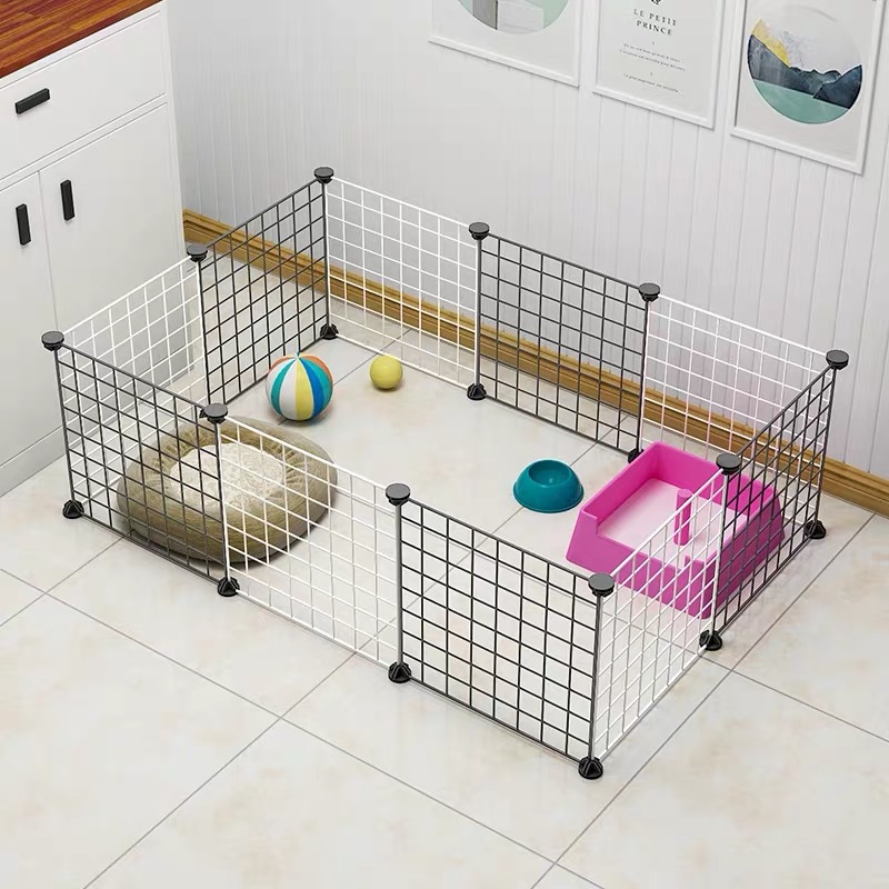 狗笼子猫笼别墅家用室内大小中型犬隔离栅栏超大自由空间宠物围栏