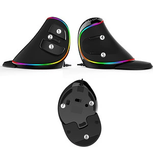 ergonomic mouse, vertical mouse, ergonomic vertical mouse, RGB mouse