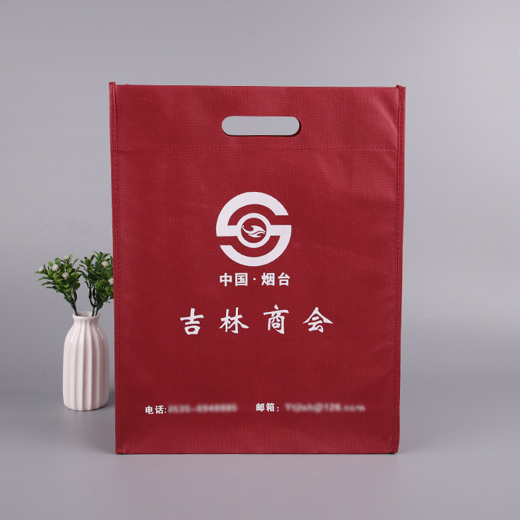 厂家定制LOGO手提无纺布袋新款创意礼品袋银行广告袋购物平口袋