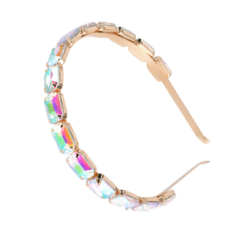 Women'S Fashion U Shape Alloy Iron Inlay Rhinestones Hair Band display picture 4