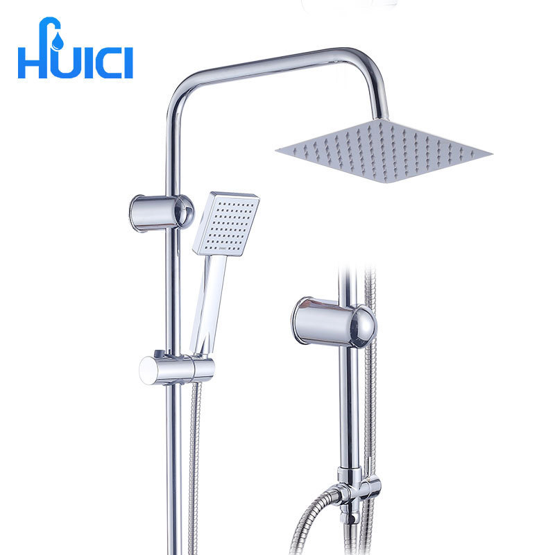 Single cold bathtub water outlet bathroom shower suit with spray gun copper material bathroom rain bath plumbing bathroom