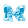 European and American cross -border hot -selling model Beckham Seven Same 3 -inch Children's Bow hair clip 34 plain colors