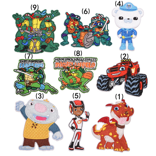 Cloth patch computer cartoon embroidery patch AliExpress embroidery patch ironing adhesive backing factory direct sale