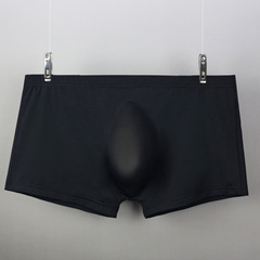 Men's flat-bottom briefs with U-shaped ice silk briefs, nylon briefs, thin export briefs