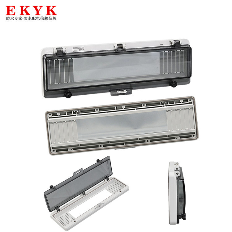 16回路断路器防水透明控制箱保护罩IP67开关按钮仪表操作可视窗口