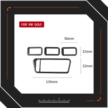 适用于大众高尔夫7碳纤维玻璃升降装置汽车内饰改装贴四件套配件