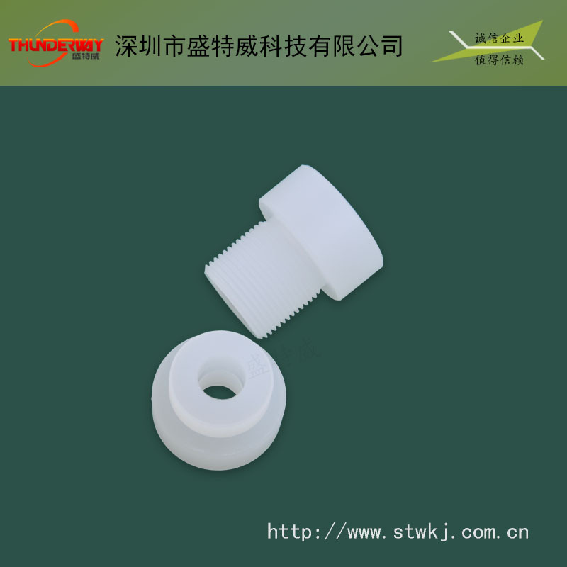 ptfe尼龙66塑料CNC数控车床加工POM赛钢塑胶零件非标加工