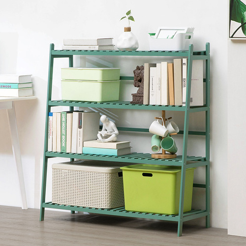 Kitchen storage rack multi-layer multi-functional floor-standing storage rack dining room living room home finishing assembly mobile shelf wooden