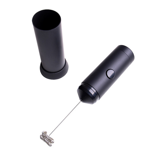 Cross-mirror handheld electric egg beater coffee milk frother multi-purpose blender small milk frother stainless steel