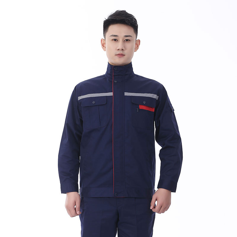 秋冬新款耐磨劳保服上衣工程汽修物流防寒加厚工作套装刺绣logo