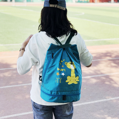 游泳包干湿分离女韩国便携泳衣收纳袋防水包男游泳装备双肩沙滩包|ru