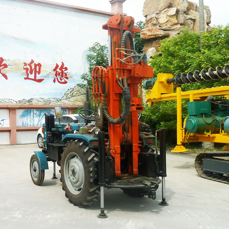 拖拉机式气动钻机行走式拖拉机钻机200米拖拉机气动钻机现货