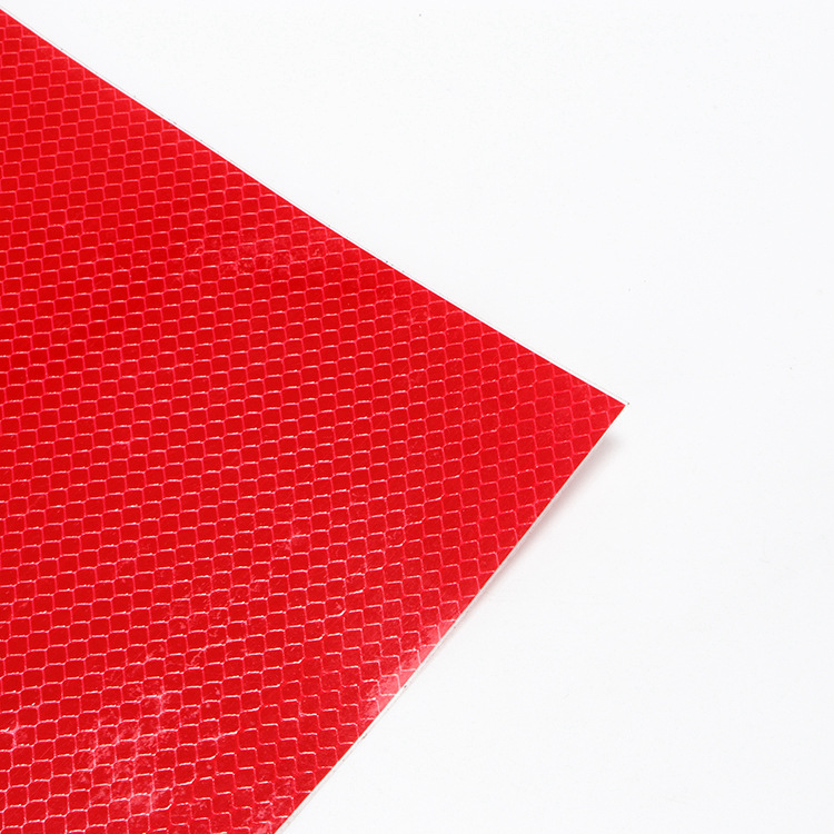 黄红白道路标识反光膜贴纸警示胶带交通安全反光晶格反光条带背胶