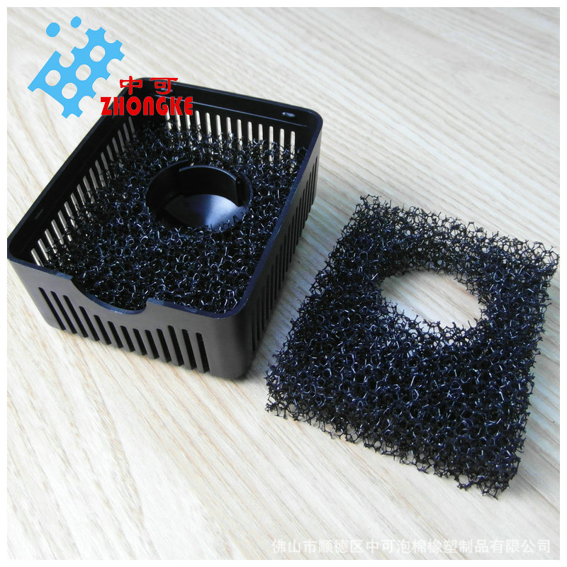 潜水泵滤网海棉黑色过滤网棉20PPI过滤棉材料