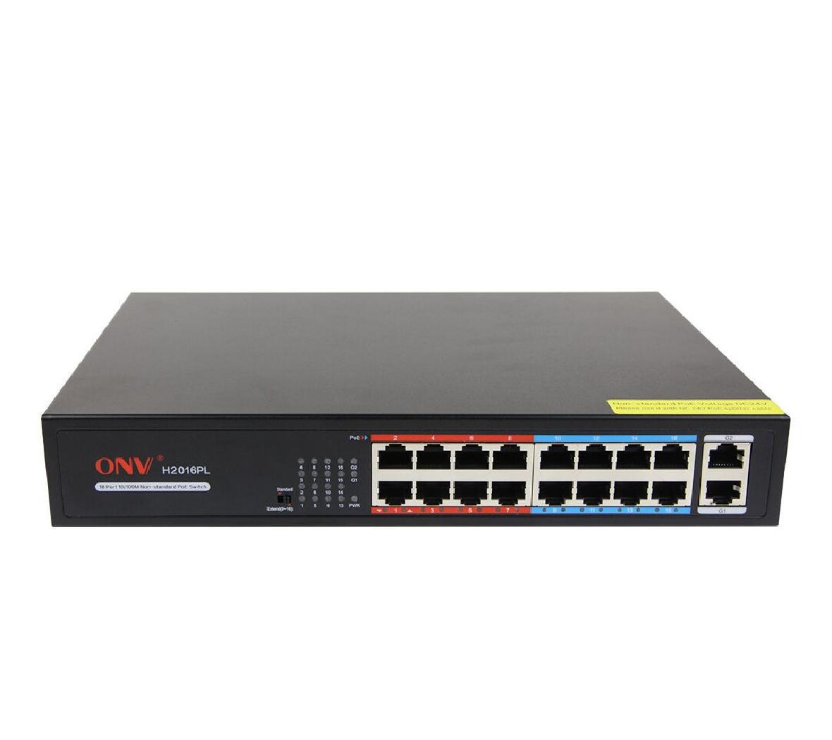 ONV光网视18口POE交换机监控POE供电海康大华POE供电ONV-H2016P