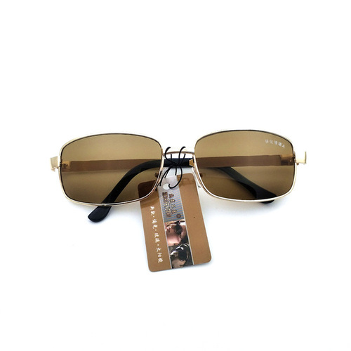 Tempered glass single beam square sunglasses wholesale driver's sunglasses sun protection cycling men's sunglasses