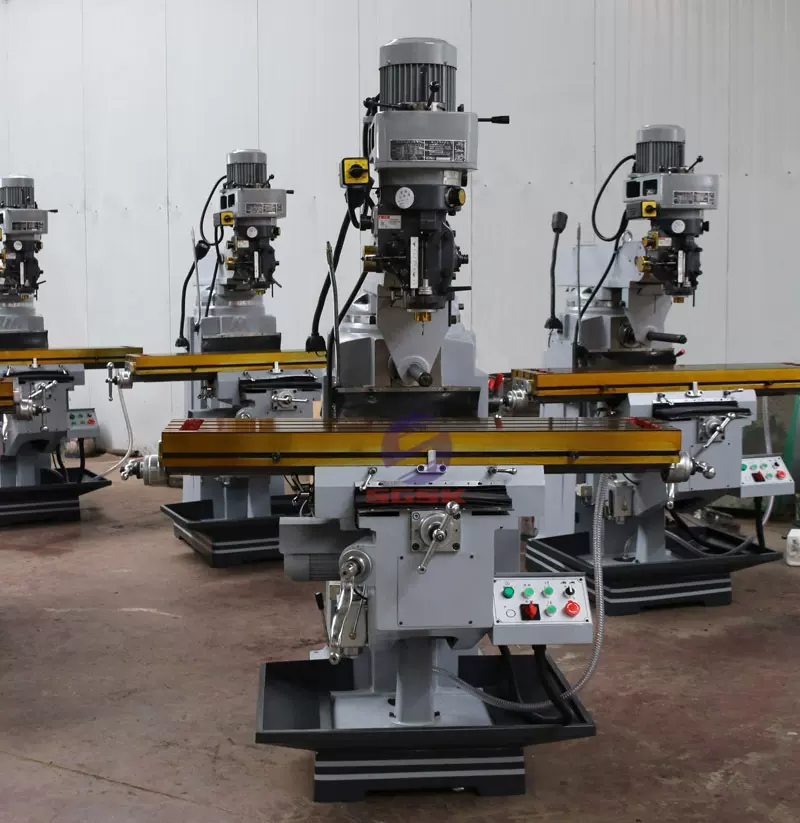 普通铣床4HW炮塔铣床立卧两用炮塔铣床数显炮塔铣床台湾铣头铣床