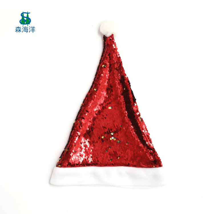 Decoraciones de Navidad popular lentejuelas sombrero de Navidad suministros de fiesta de Navidad regalos de Navidad