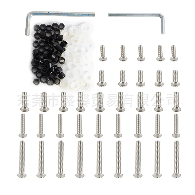 137 шт., набор болтов для модификации корпуса лобового стекла мотоцикла, винт из нержавеющей стали, винт для лобового стекла