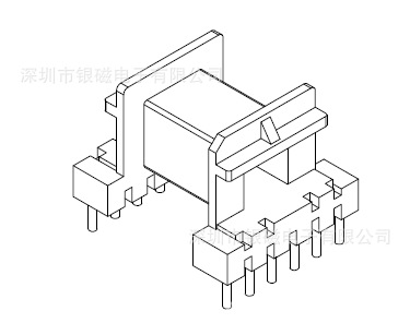 EF16型YC-EF1620骨架，卧式6+6P,厂家直销，变压器骨架电感底坐