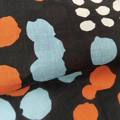 数码直喷印花加工棉麻布料印花打版苎麻印花面料真丝全棉数码印花|ms