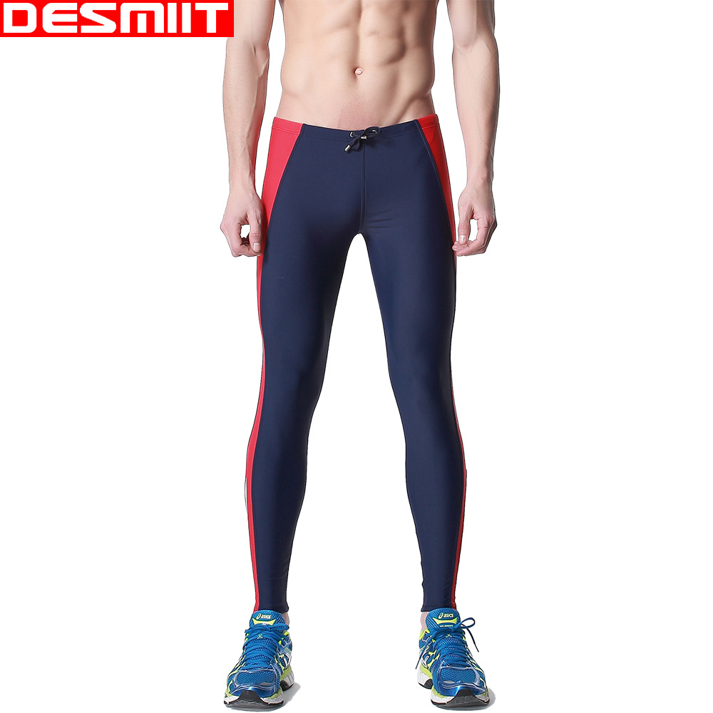 Desmiit Special Men's Long Comfortable Swimming Trunks Sports Pants Fitness Running G103