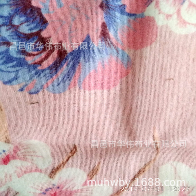 起绒布 涤棉交织起绒布 出口南美宽幅印花染色抓毛布 绒布